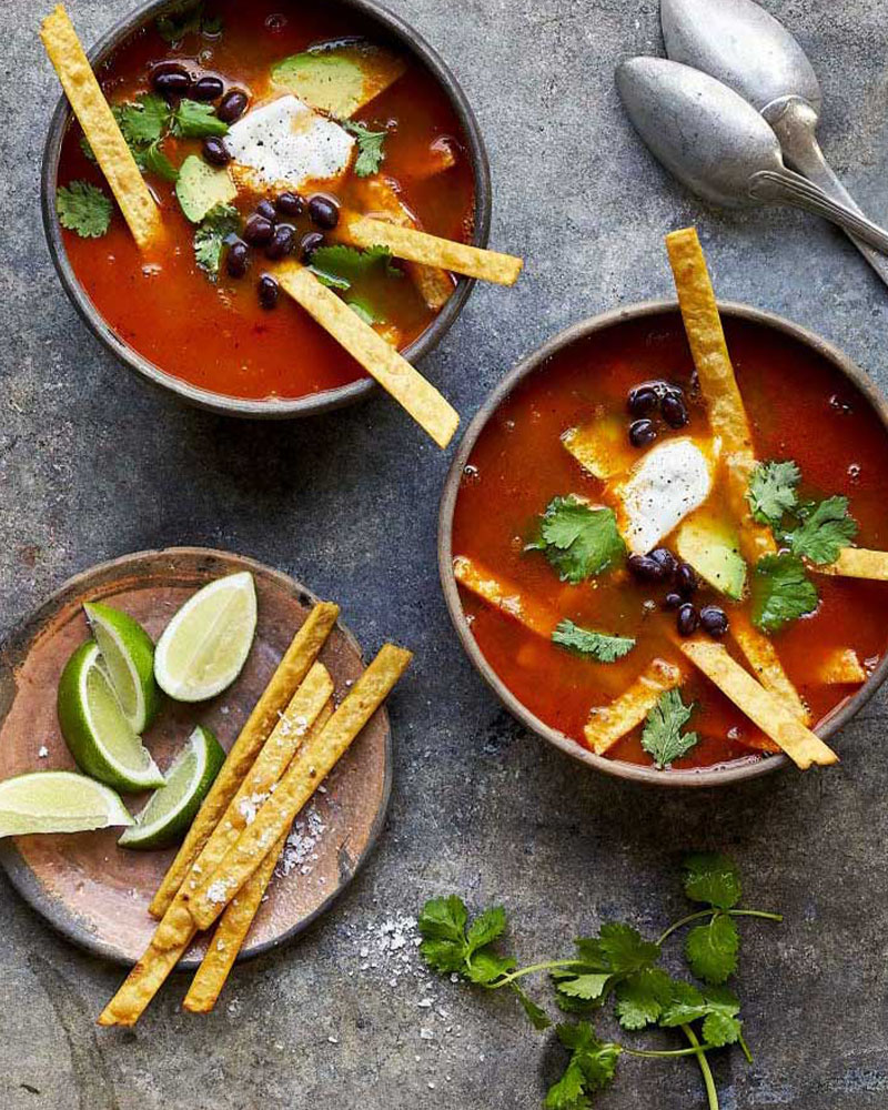 mexican style tomato broth (for tortilla soup)