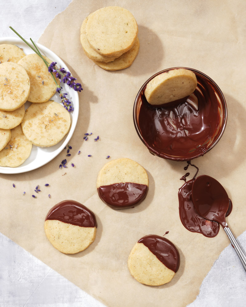 lavender shortbread cookies