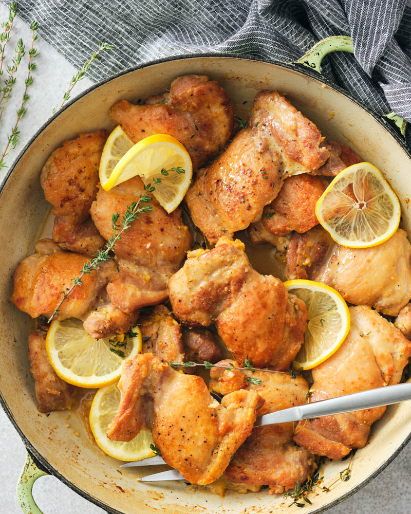 braised lemon chicken