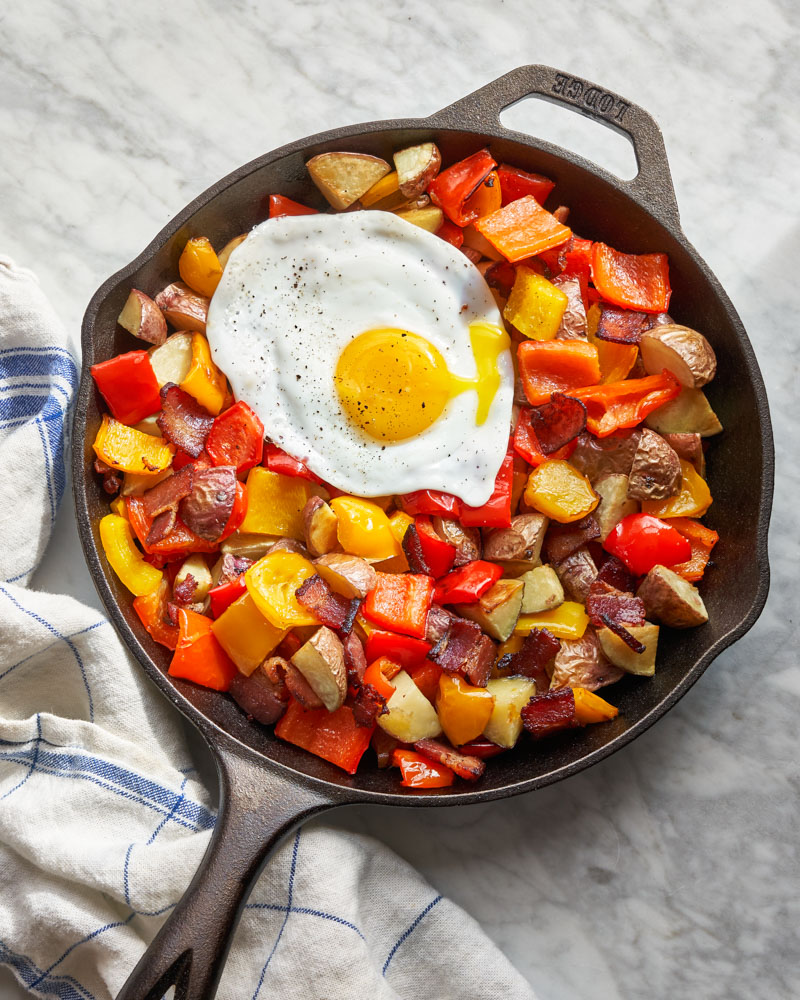 4 ingredient oven roasted hash