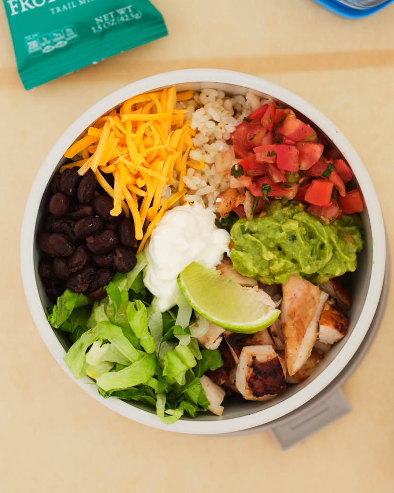 chicken burrito bowls
