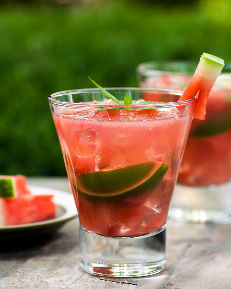 sparkling watermelon agua fresca