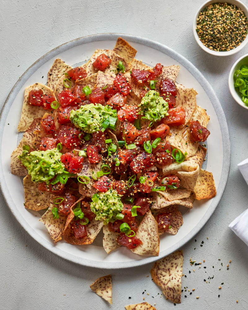 4 ingredient poke nachos