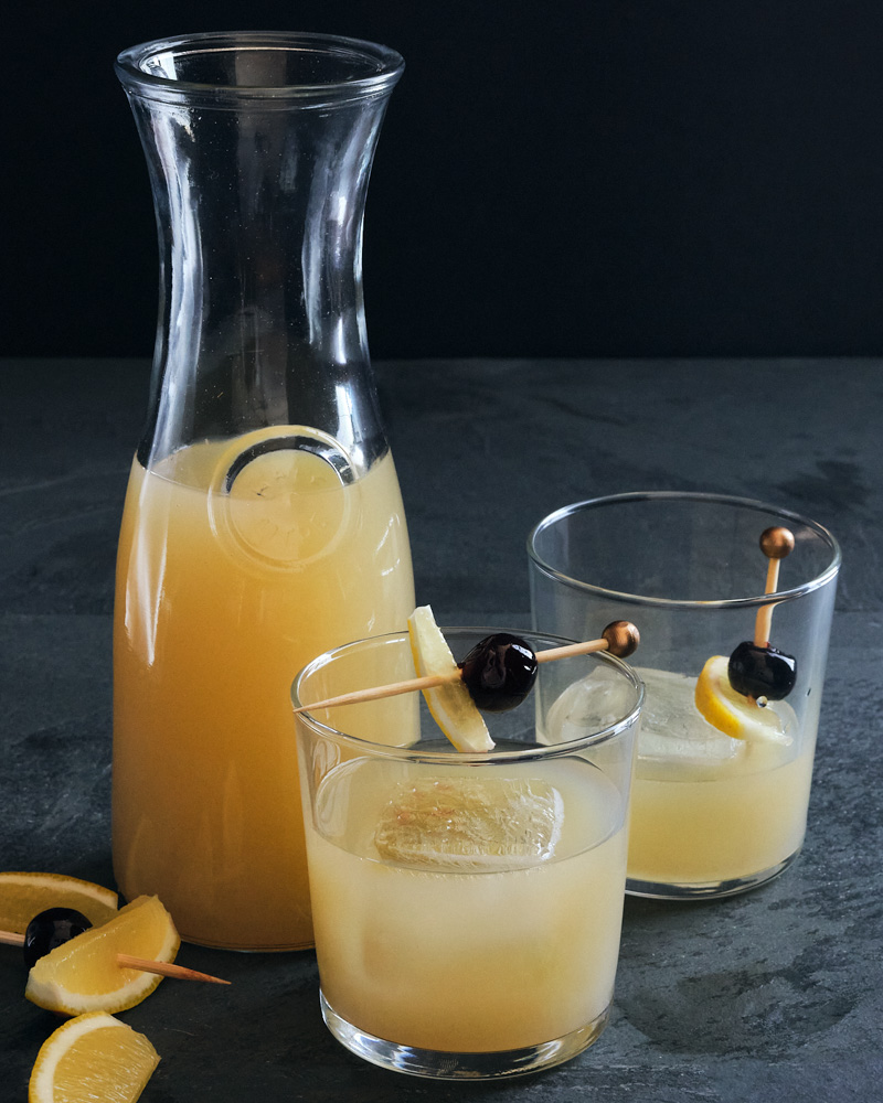 whiskey sour (batch cocktail)
