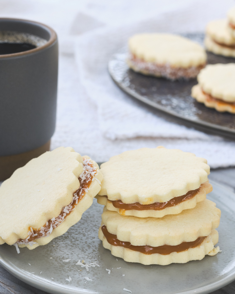 alfajores (dulce de leche sandwich cookies)
