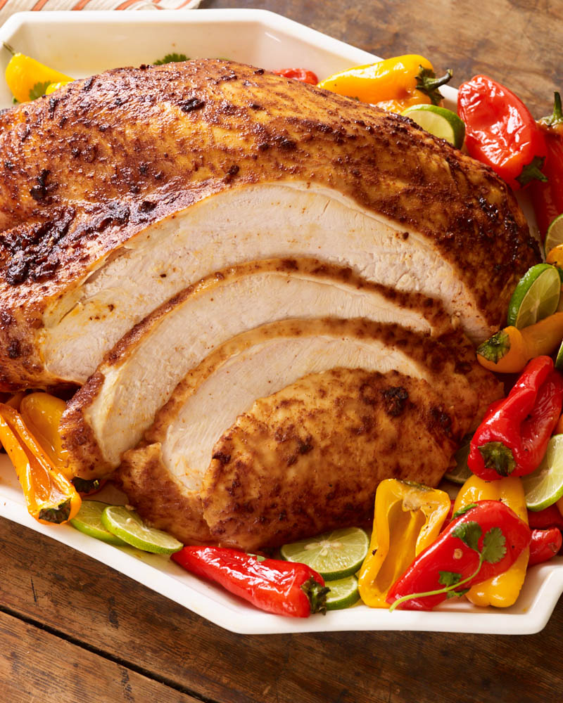 chipotle rubbed tequila turkey breast