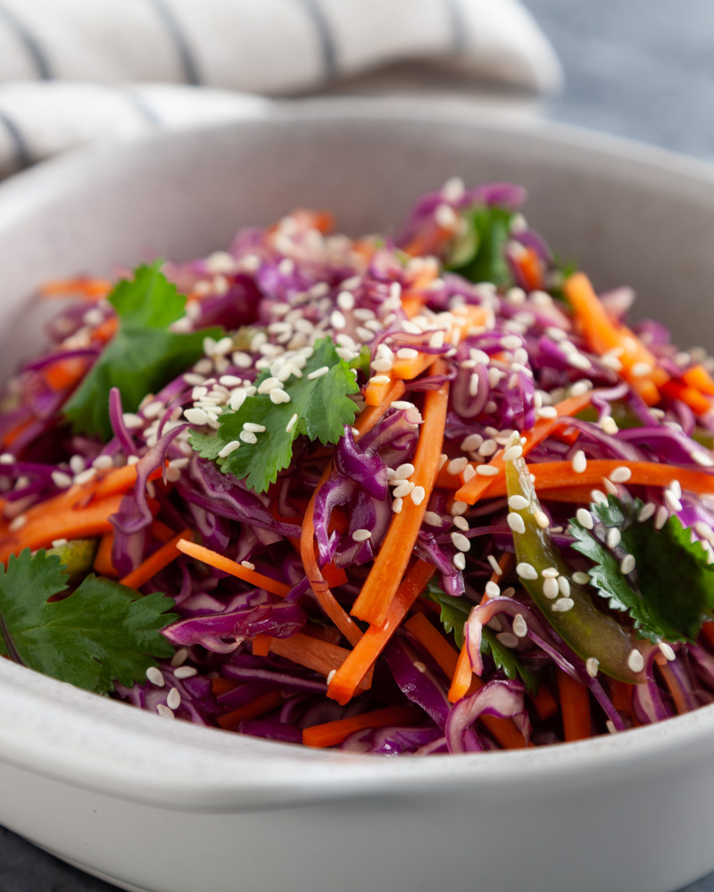 sesame kimchee slaw