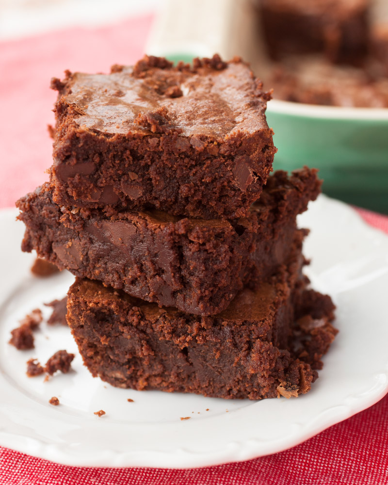 triple chocolate brownies