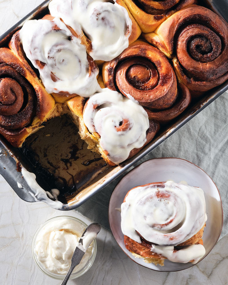 secret ingredient cinnamon rolls with cream cheese icing