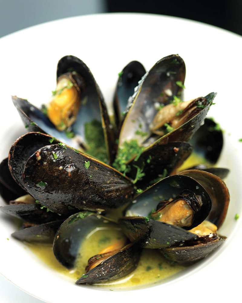 gingered mussels