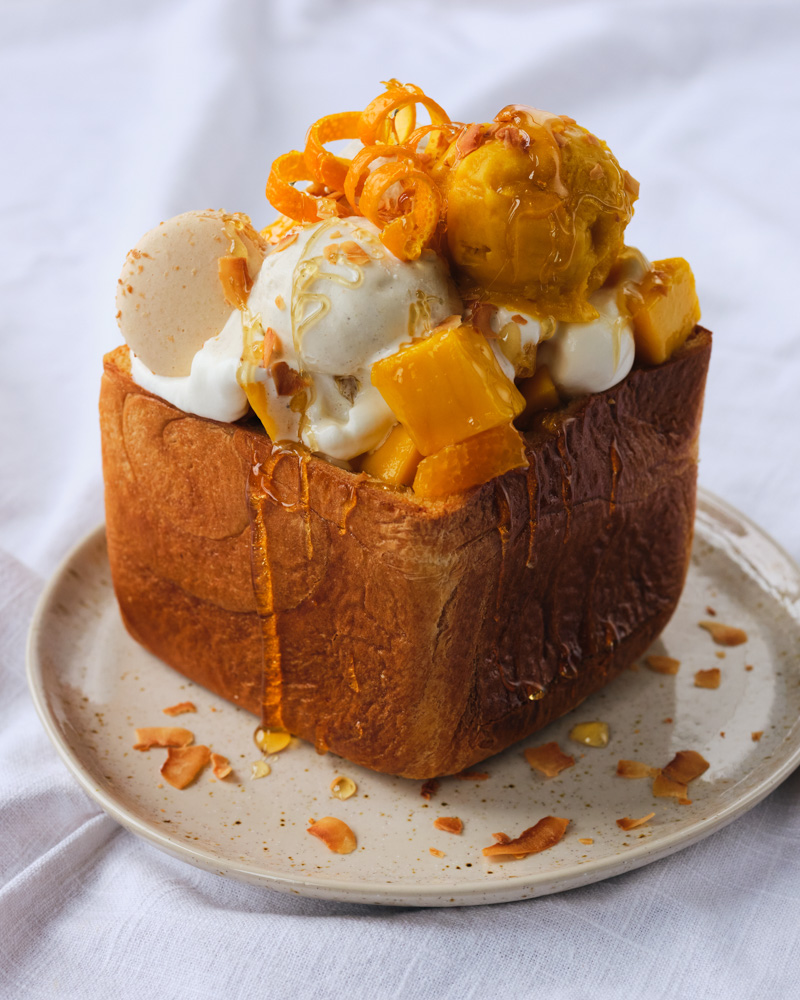shibuya honey toast (with shokupan milk bread)