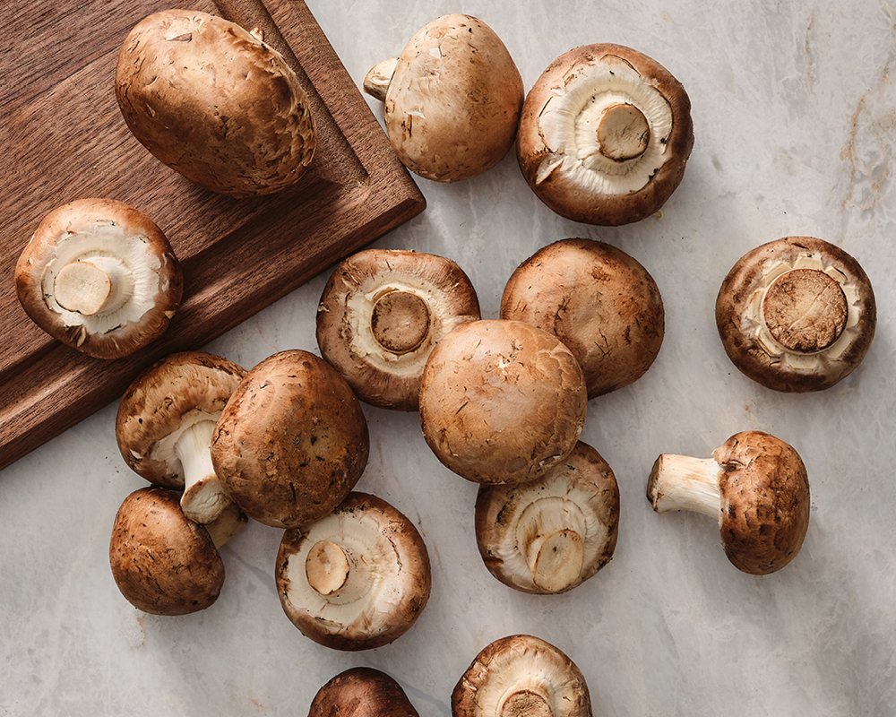 Assortment of Cremini Mushrooms