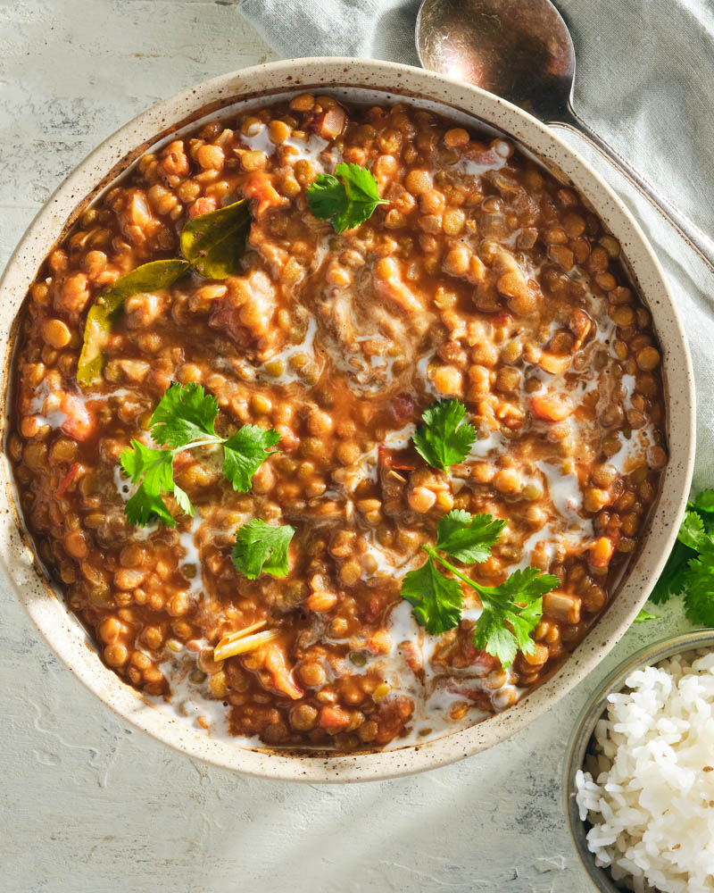 coconut curry lentil stew