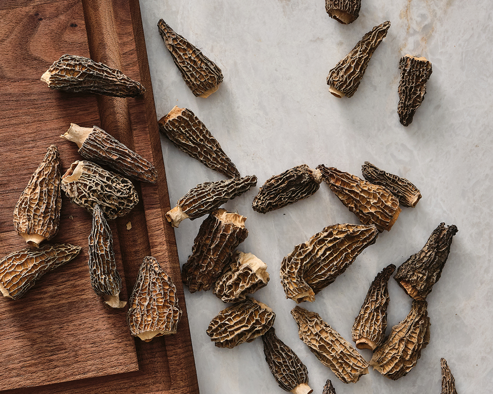 Assortment of Morel Mushrooms