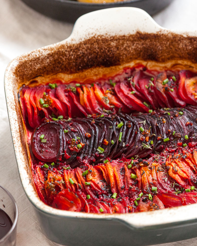 root vegetable gratin
