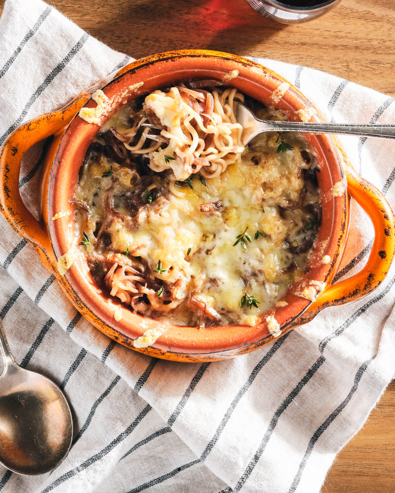 french onion ramen