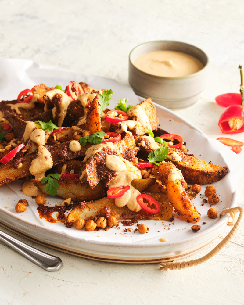 fully loaded spiced jo-jos