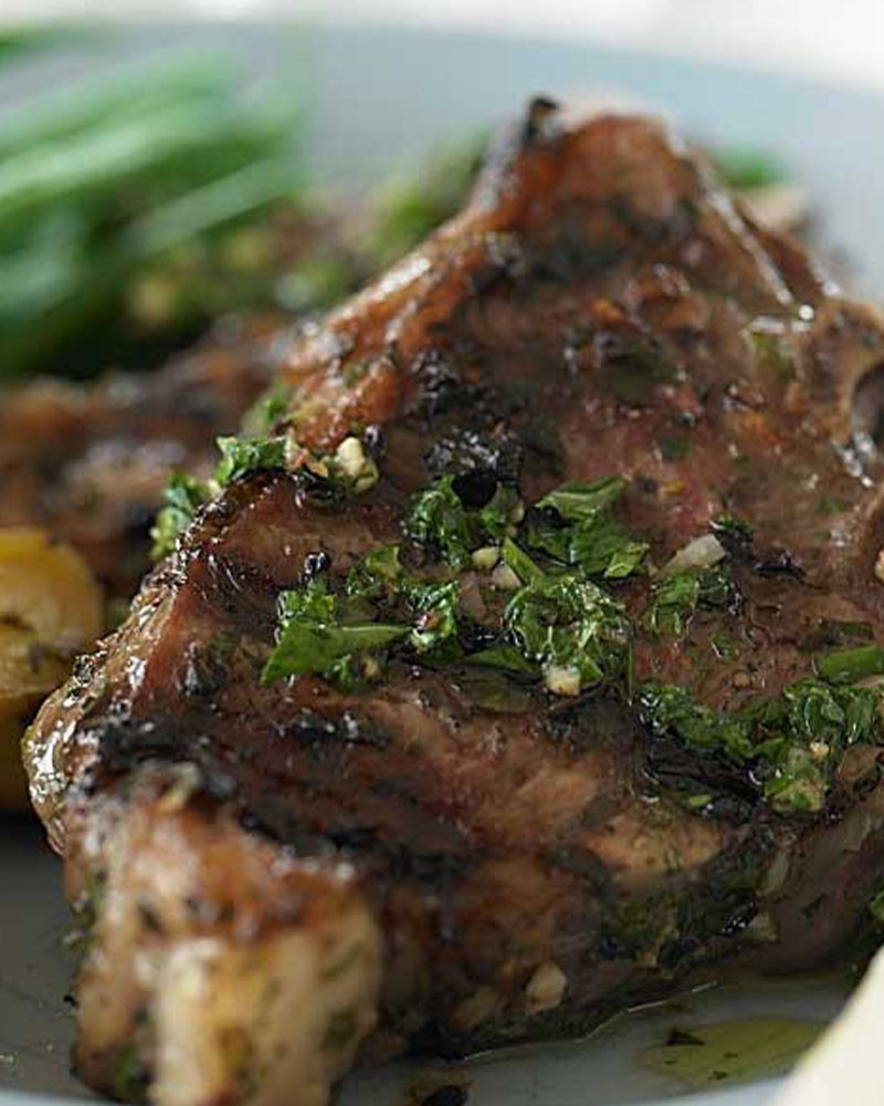 Grilled Lamb Loin Chops