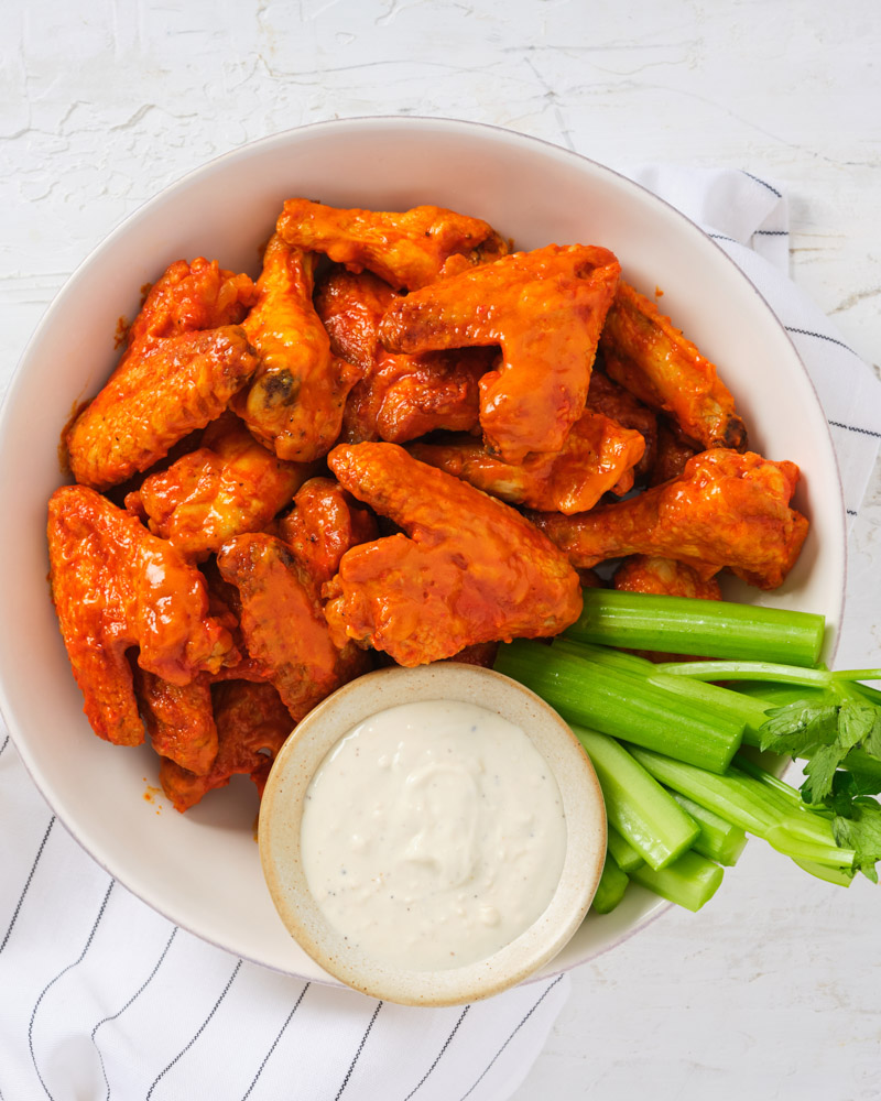 crispy buffalo chicken wings