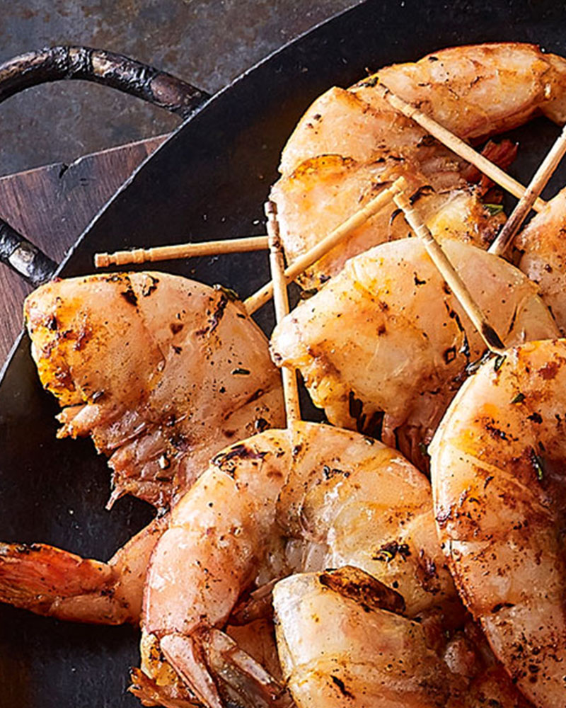 smoky grilled shrimp