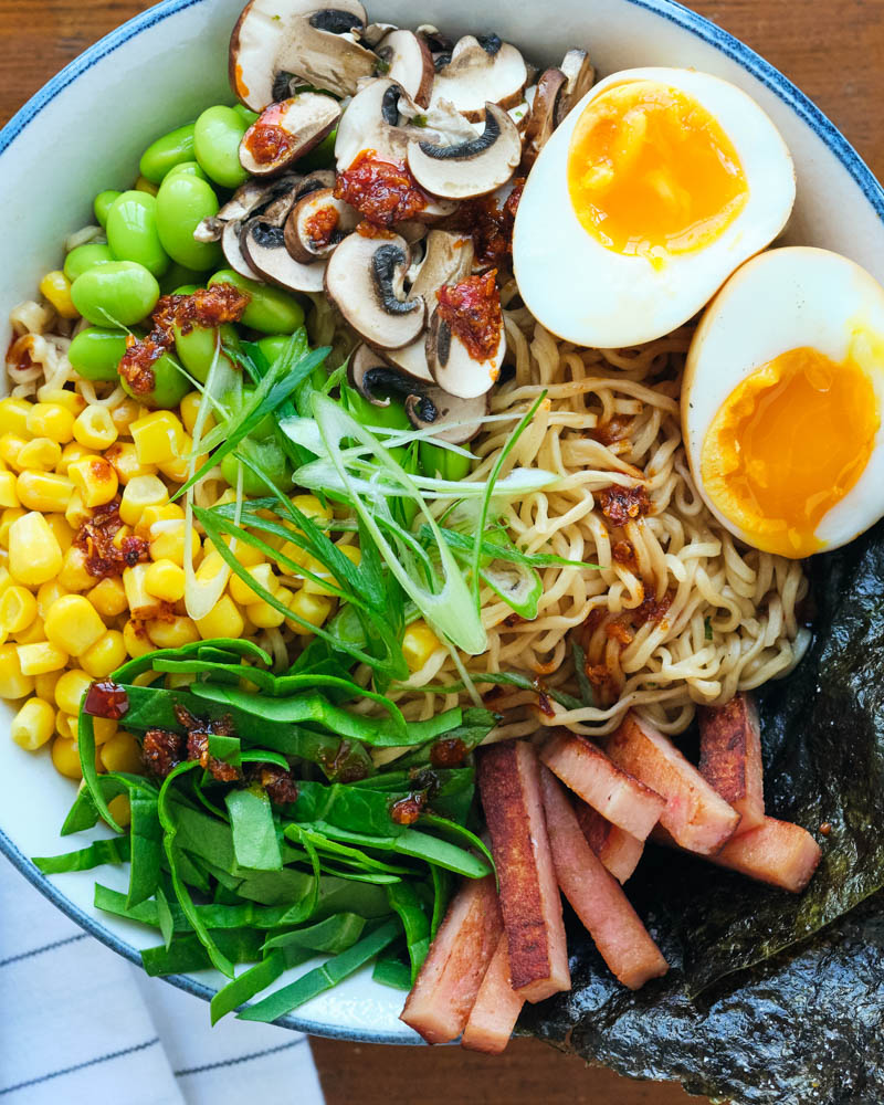 fully loaded ramen bowls