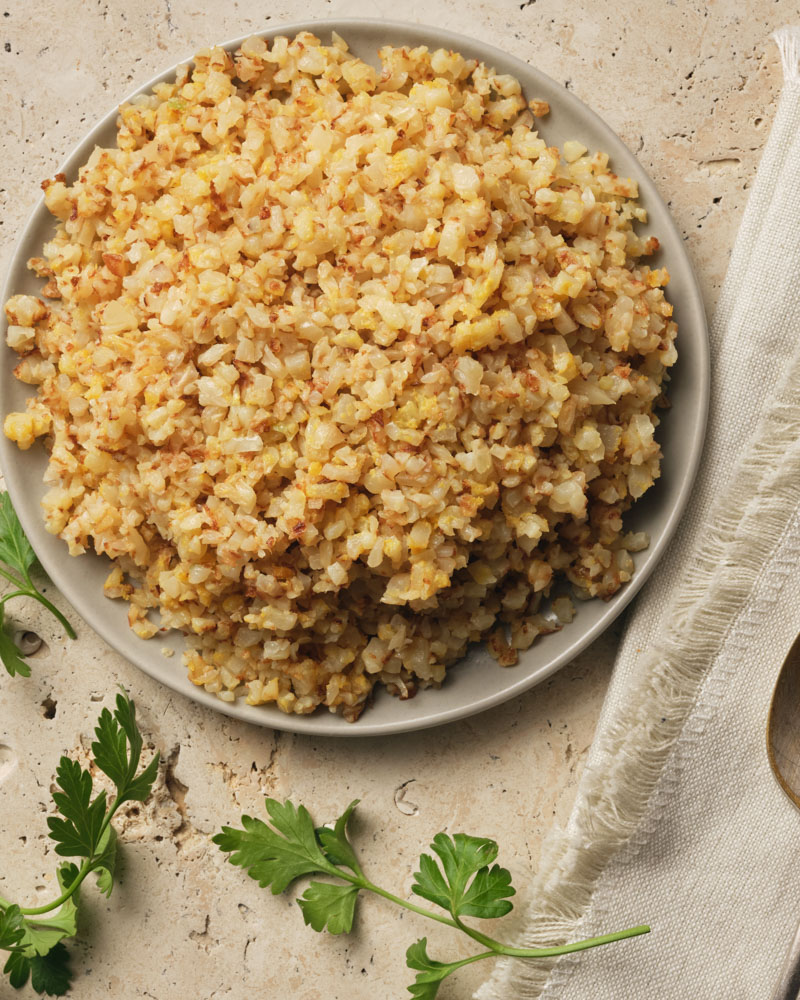 brown butter cauliflower rice