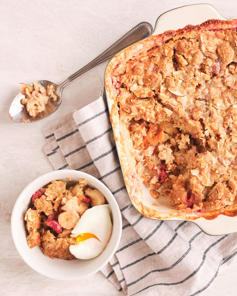 brown butter streusel baked oatmeal