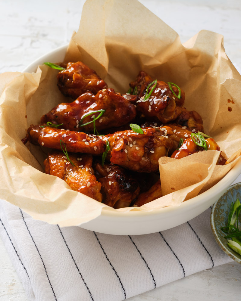 chicken wings with kalbi marinade