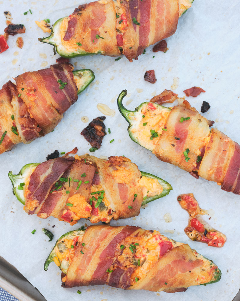 bacon wrapped jalapeño poppers