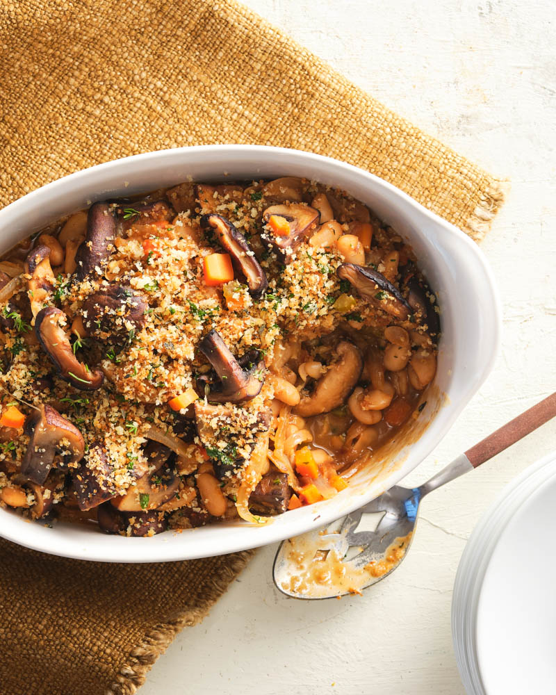 mushroom "cassoulet"