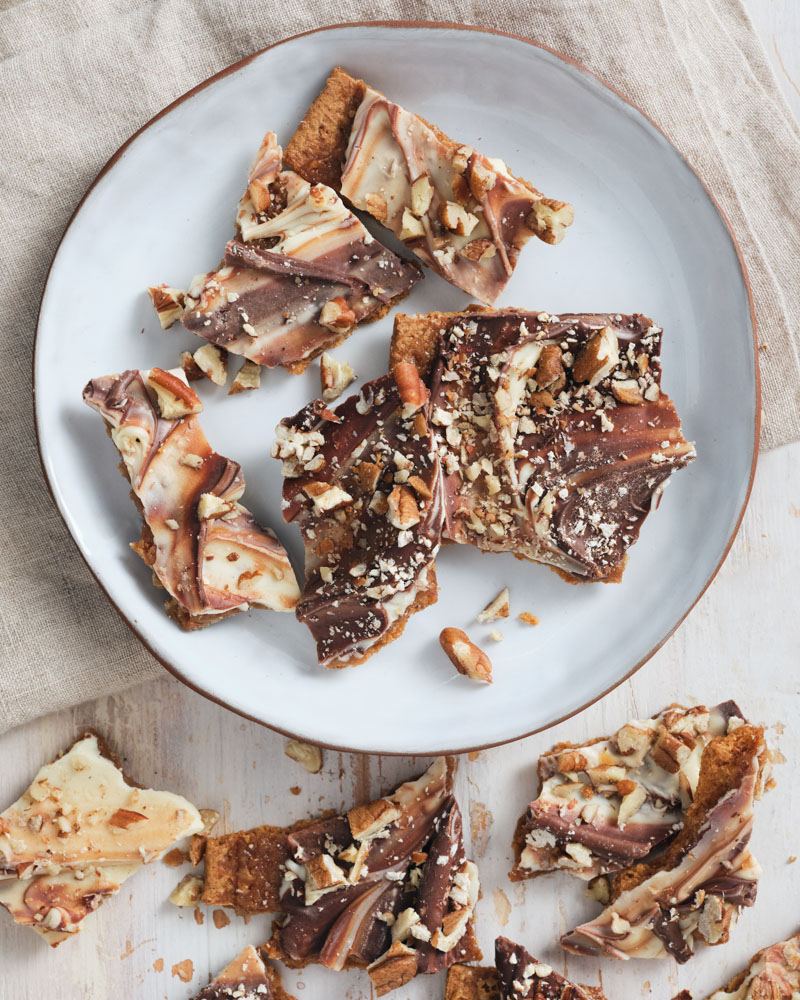 chocolate toffee graham cookies