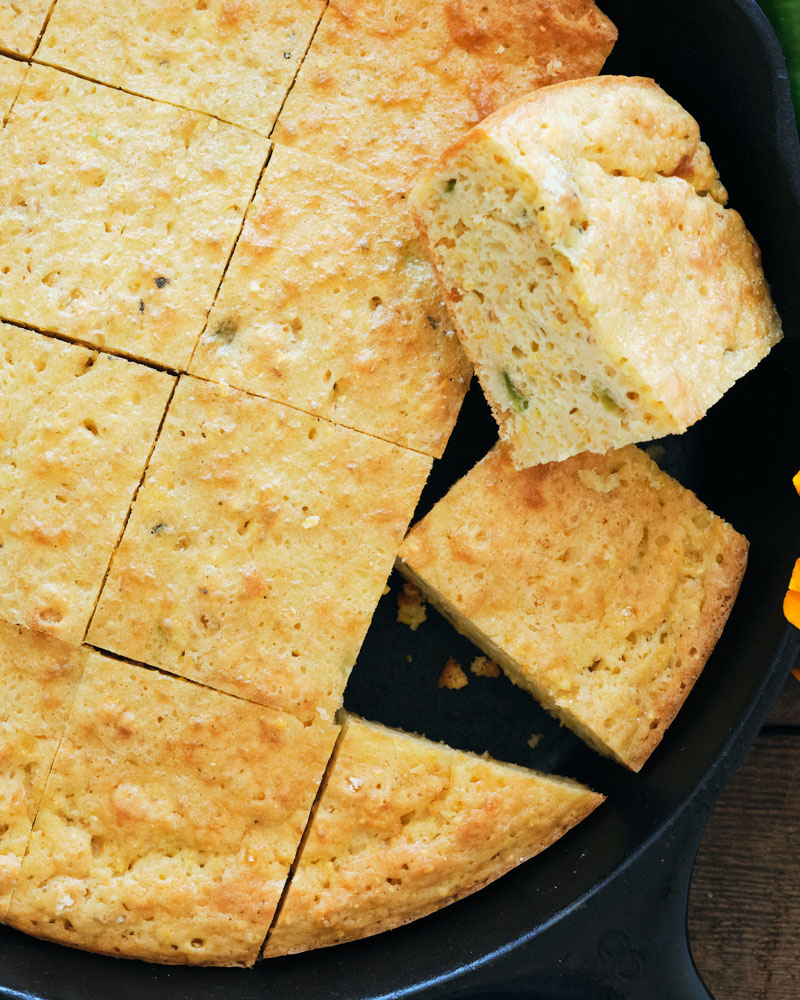 hatch chile cornbread