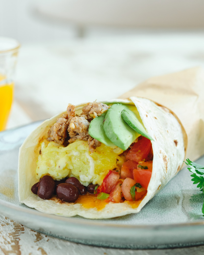 southwest breakfast burrito
