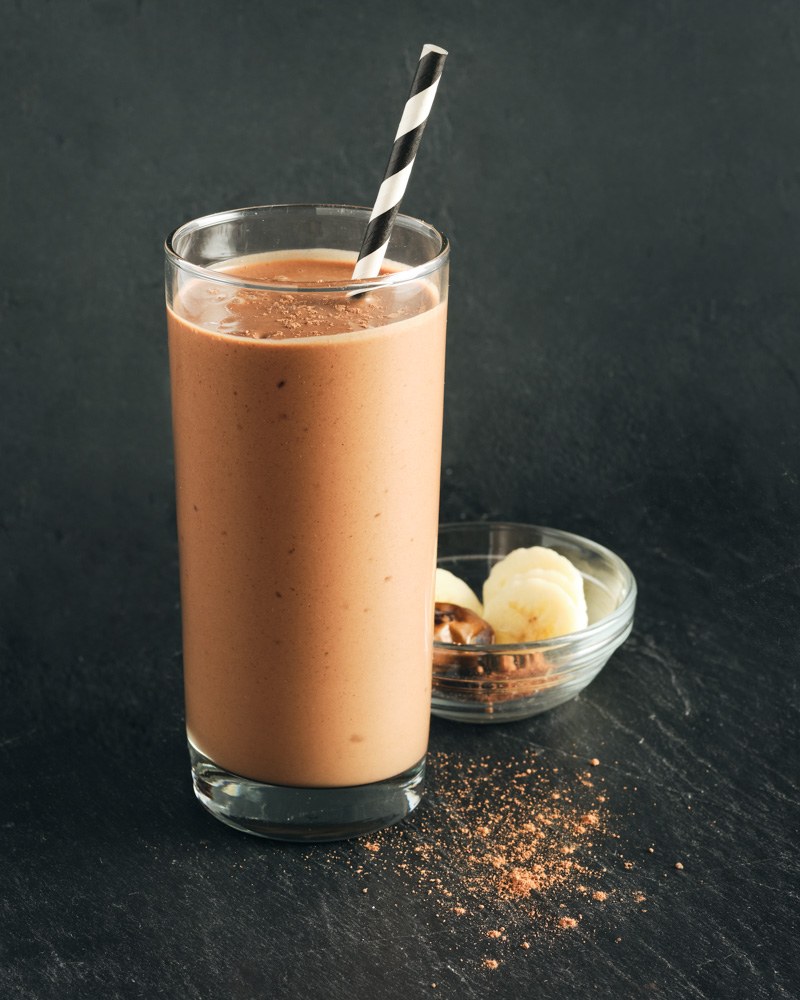 chocolate banana nut butter smoothie