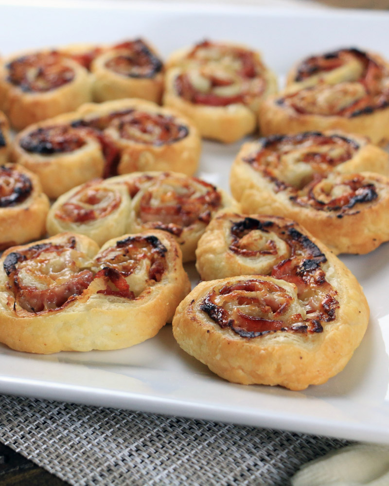 prosciutto and gruyère palmiers