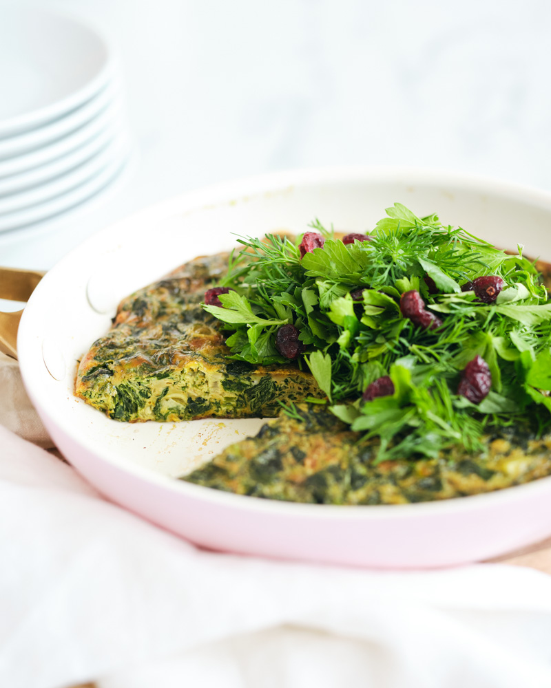 kuku sabzi (persian herb frittata)