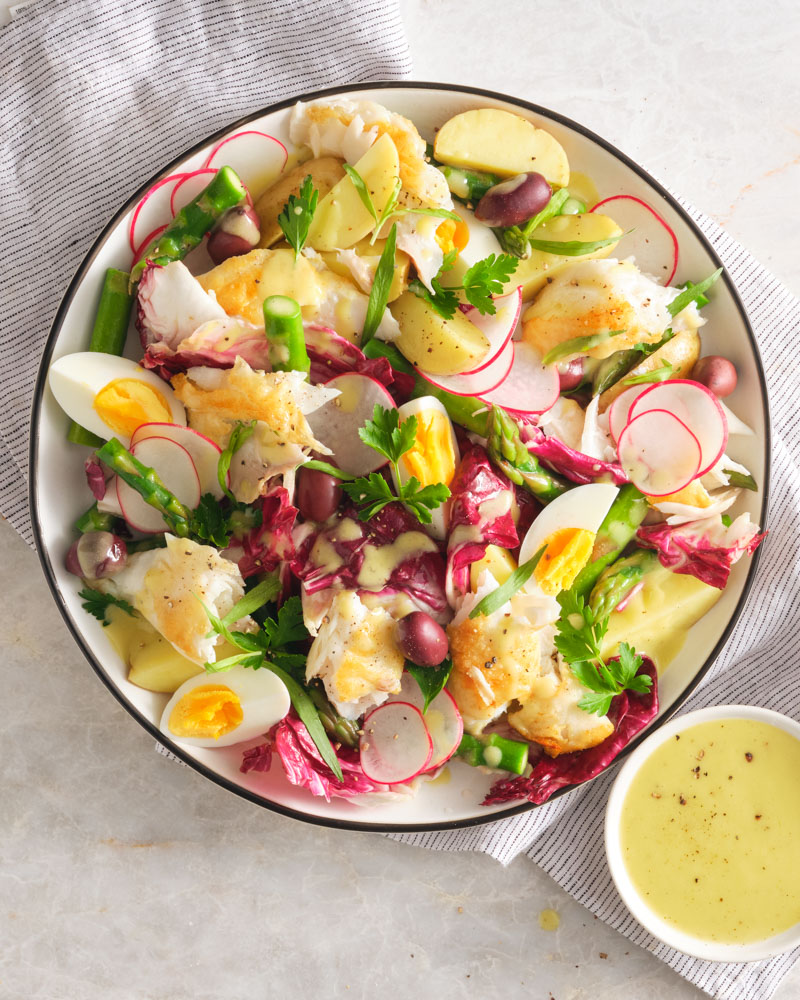 halibut niçoise salad