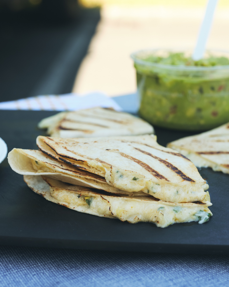 4 ingredient crab and artichoke quesadillas
