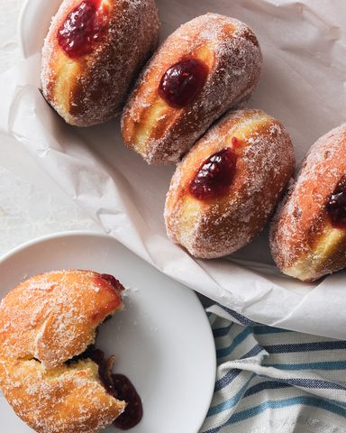 sufganiyot (israeli jelly doughnuts)