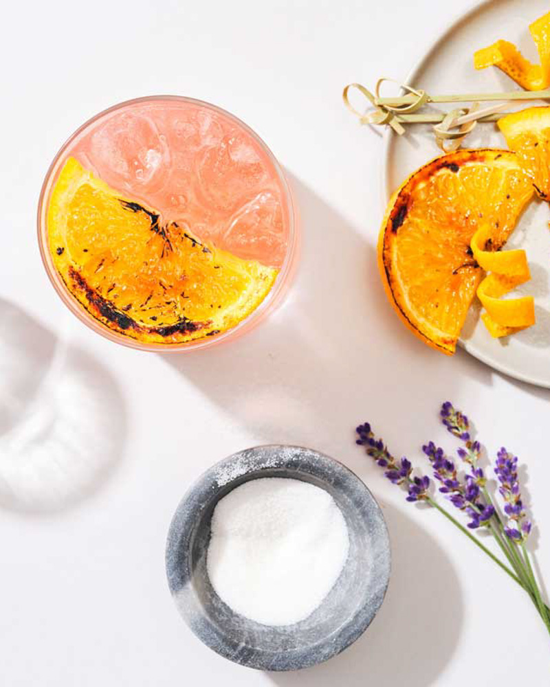 brûléed orange refresher mocktail