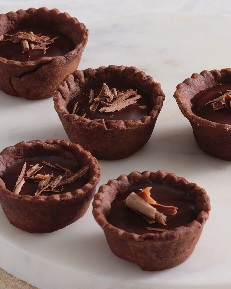 mini chocolate tarts
