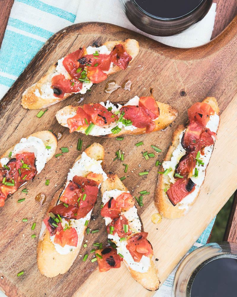 smoked tomato bruschetta