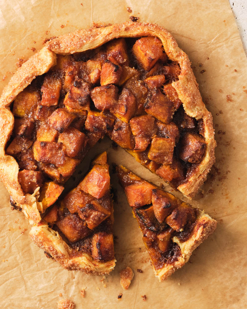rustic roasted pumpkin galette