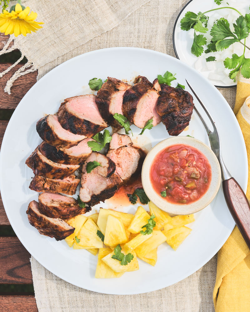 smoked pork tenderloin al pastor style