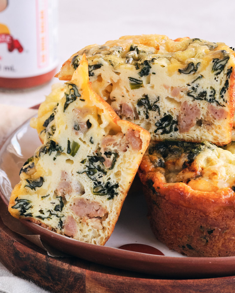 sausage kale egg cups