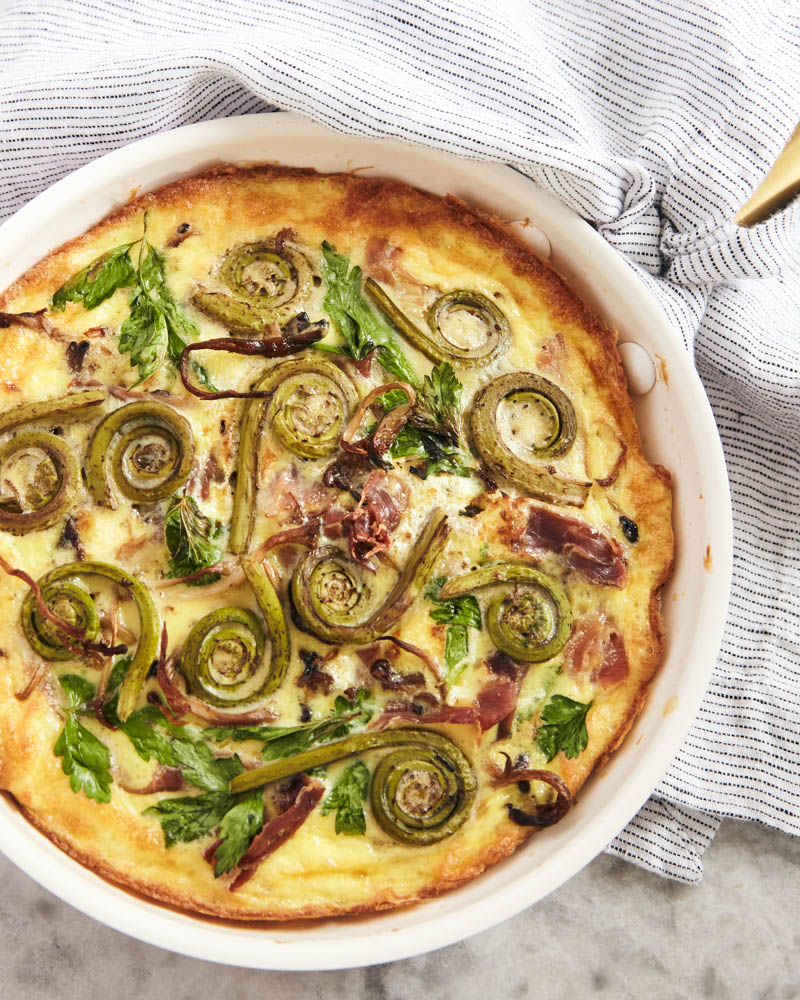 fiddlehead frittata