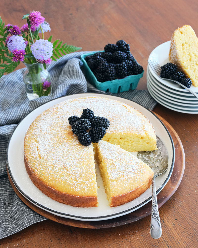 fresh sweet corn cake