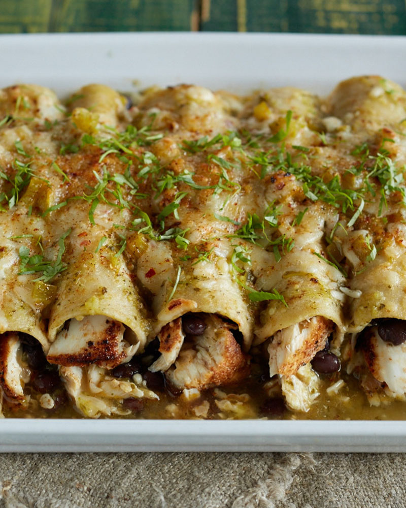 halibut enchiladas verdes