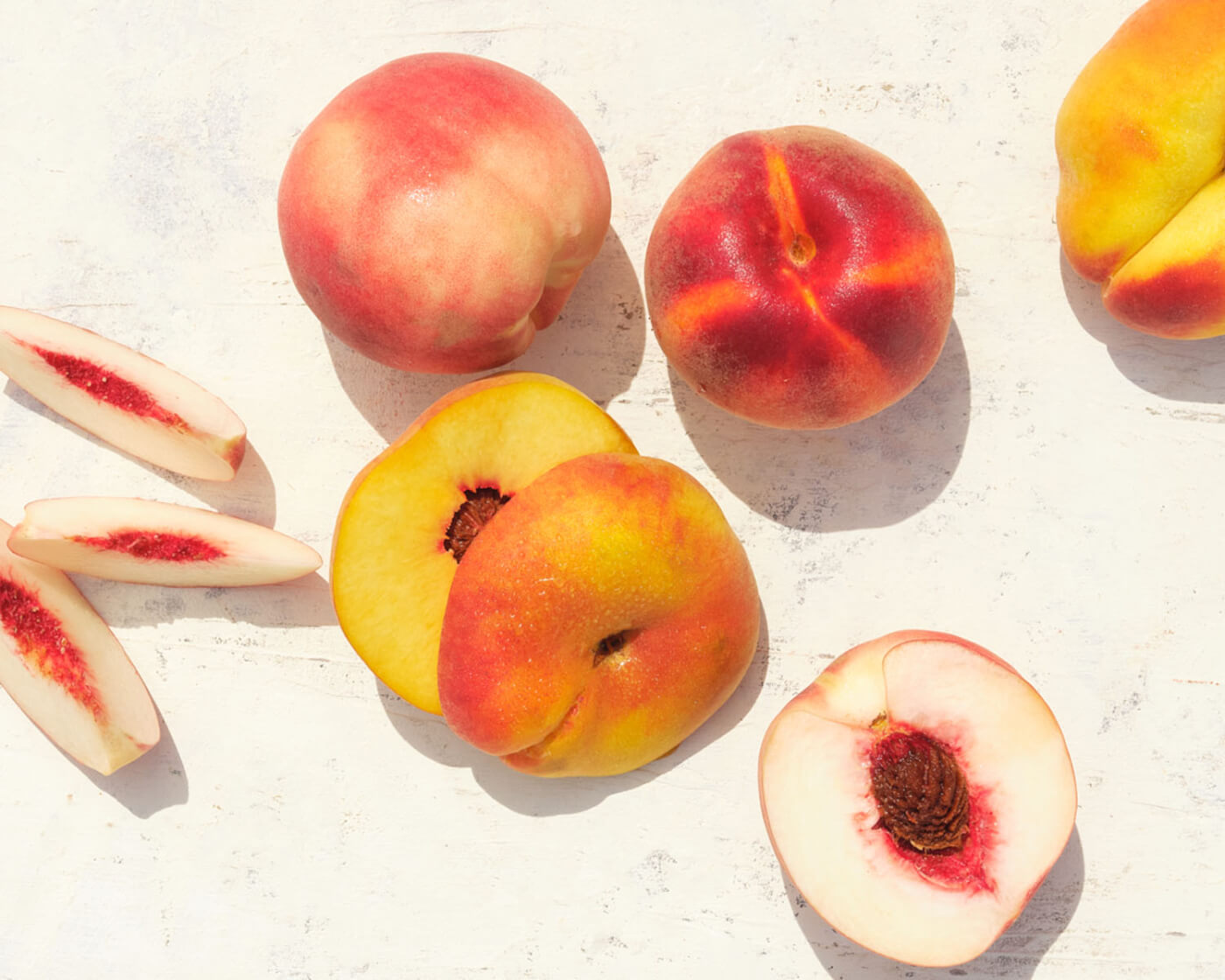 assortment of peaches
