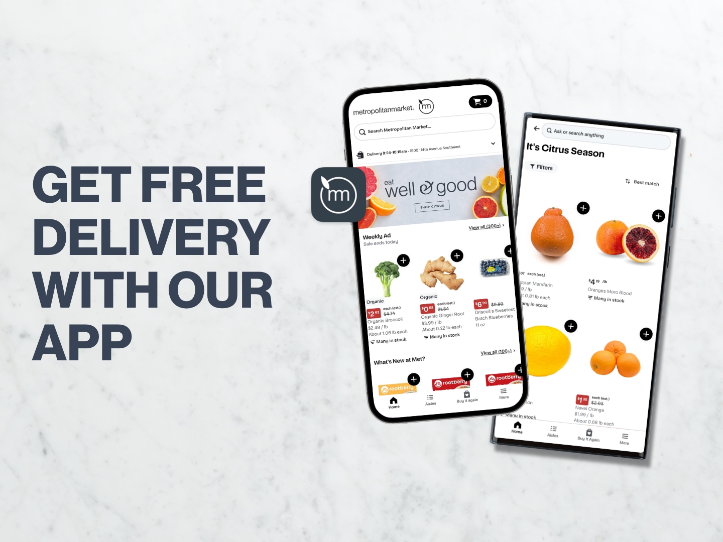 Get Free Delivery With Our App!